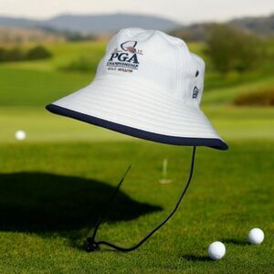 2017 PGA‎ Championship Quail Hollow Bucket Hat New Era Medium-Large White-Blue